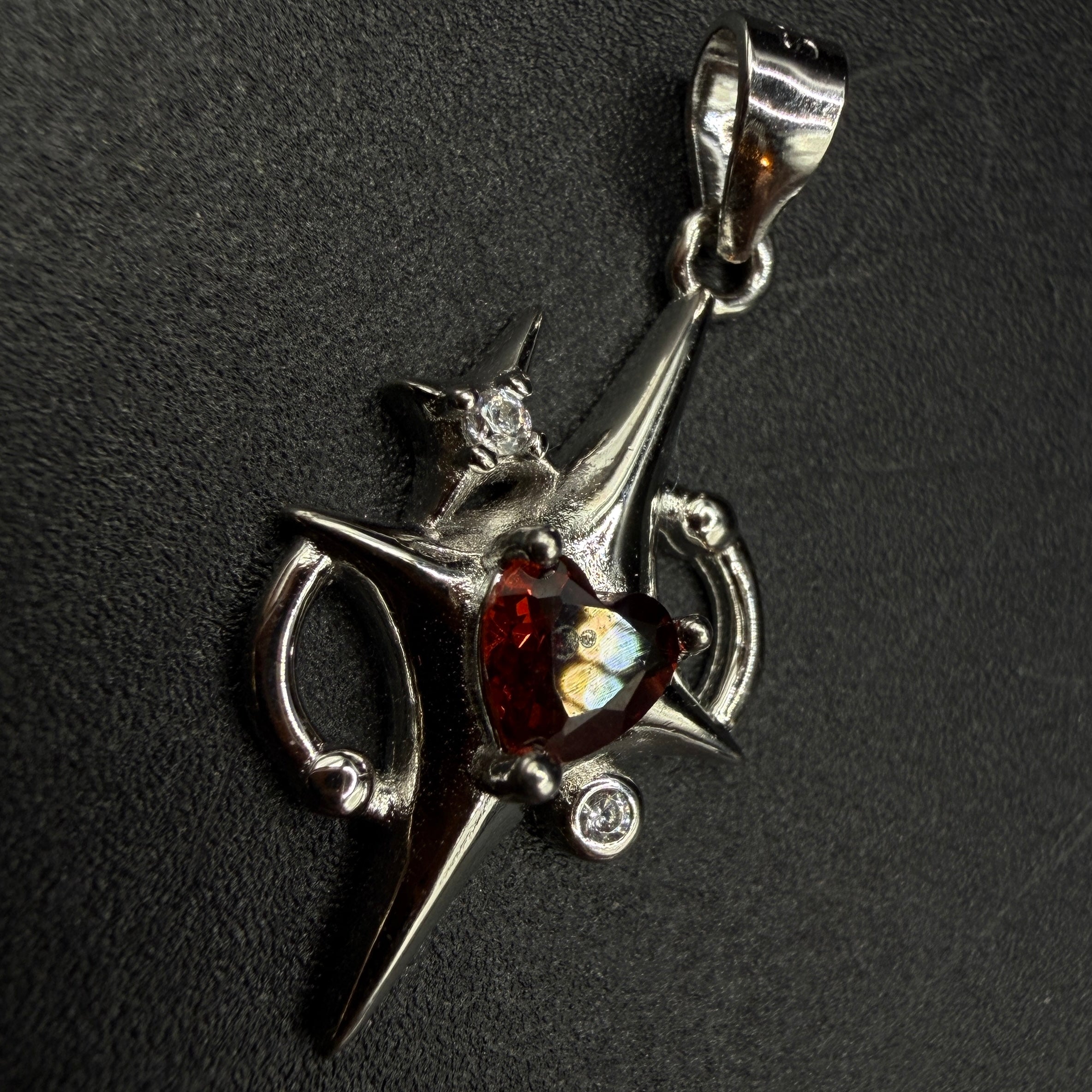 Garnet Star S925 Necklace