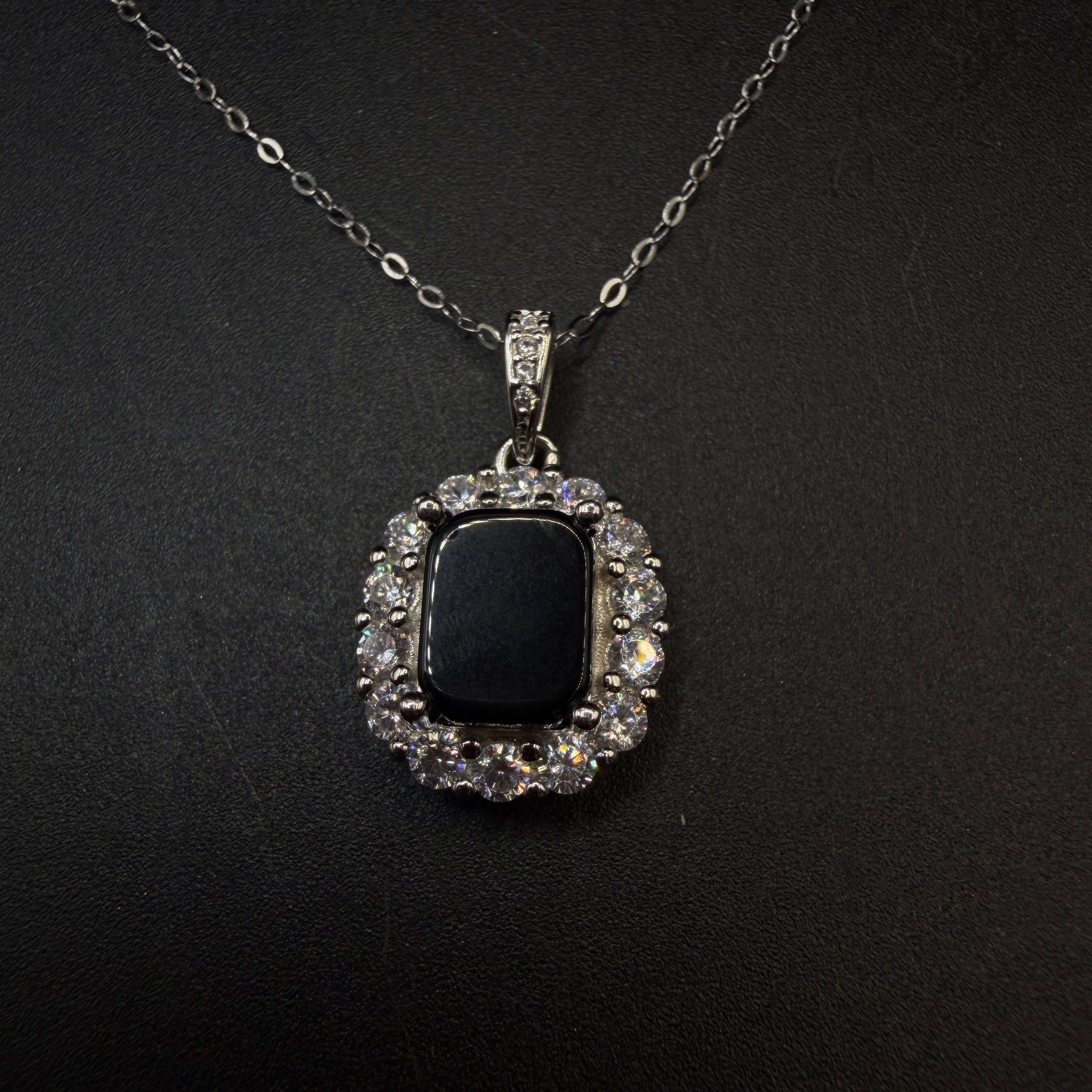 Cintamani Stone Saffordite S925 Certified Necklace