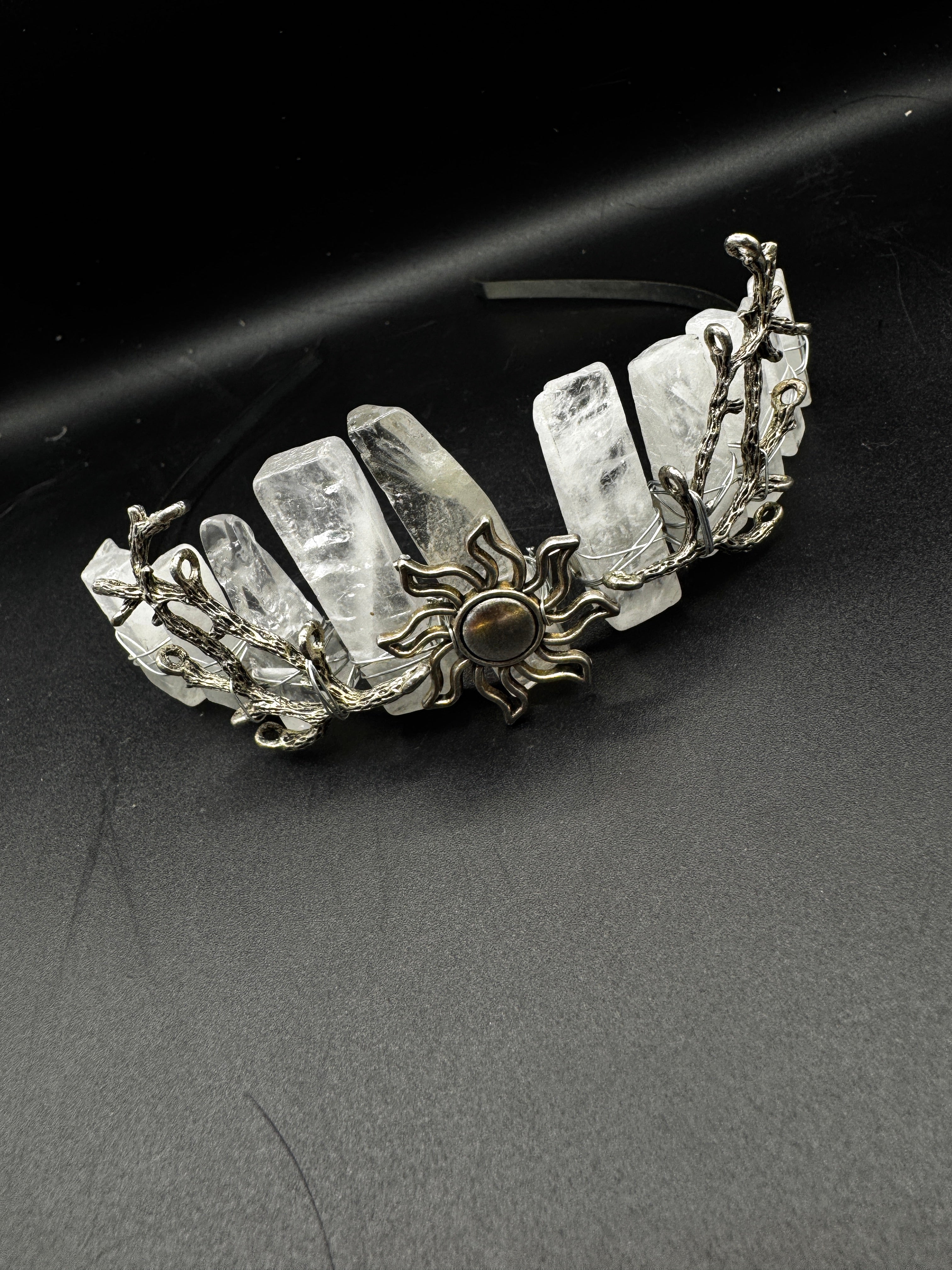 Clear Quartz Crystal Crown
