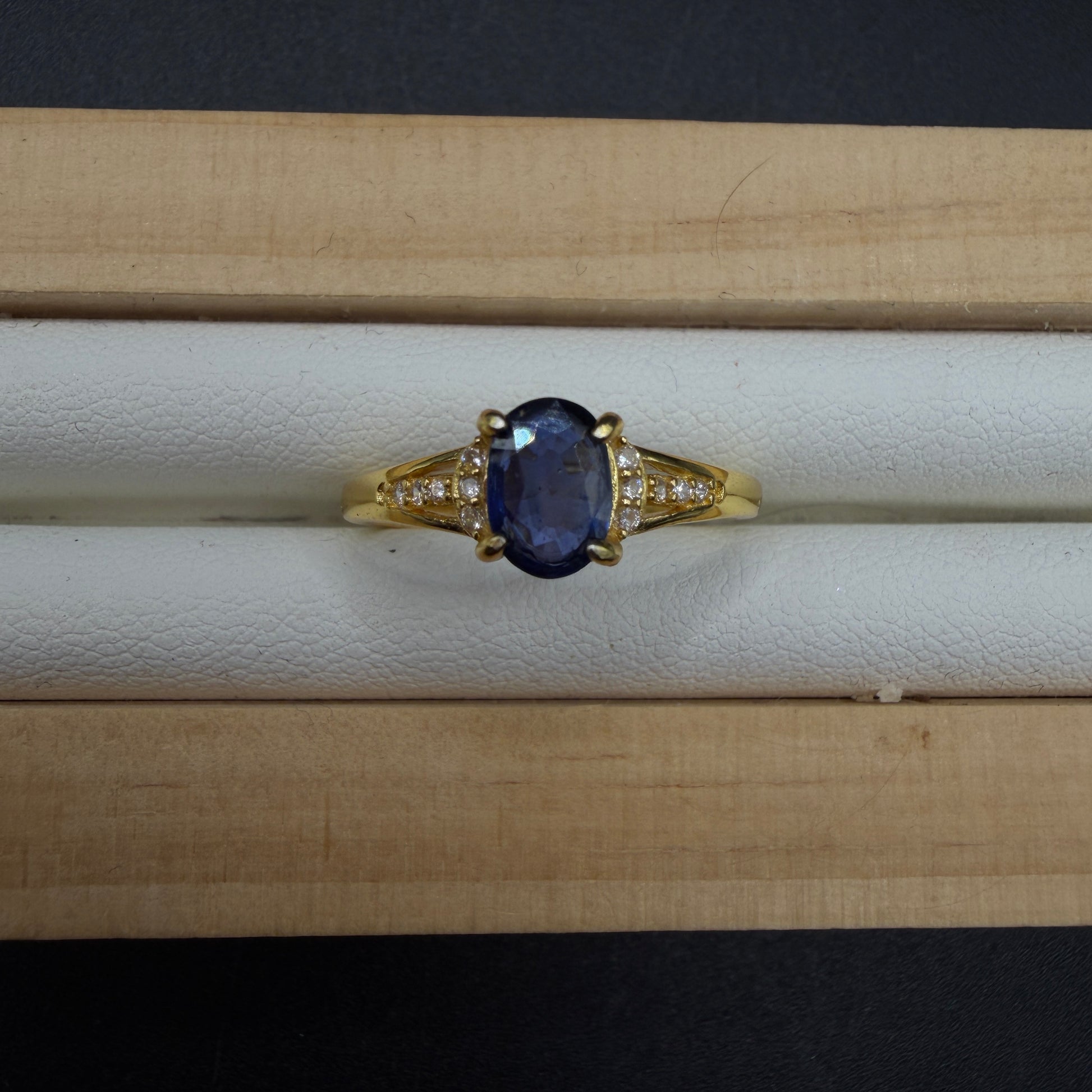 Sapphire S925 Adjustable Ring