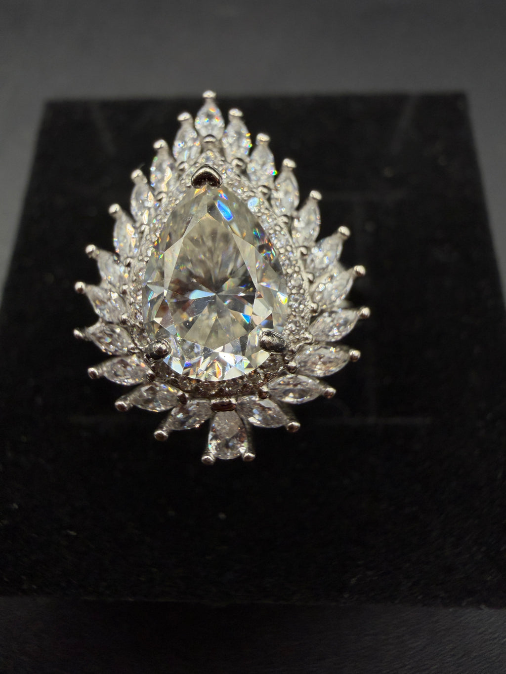 Moissanite S925 Certified Adjustable Ring