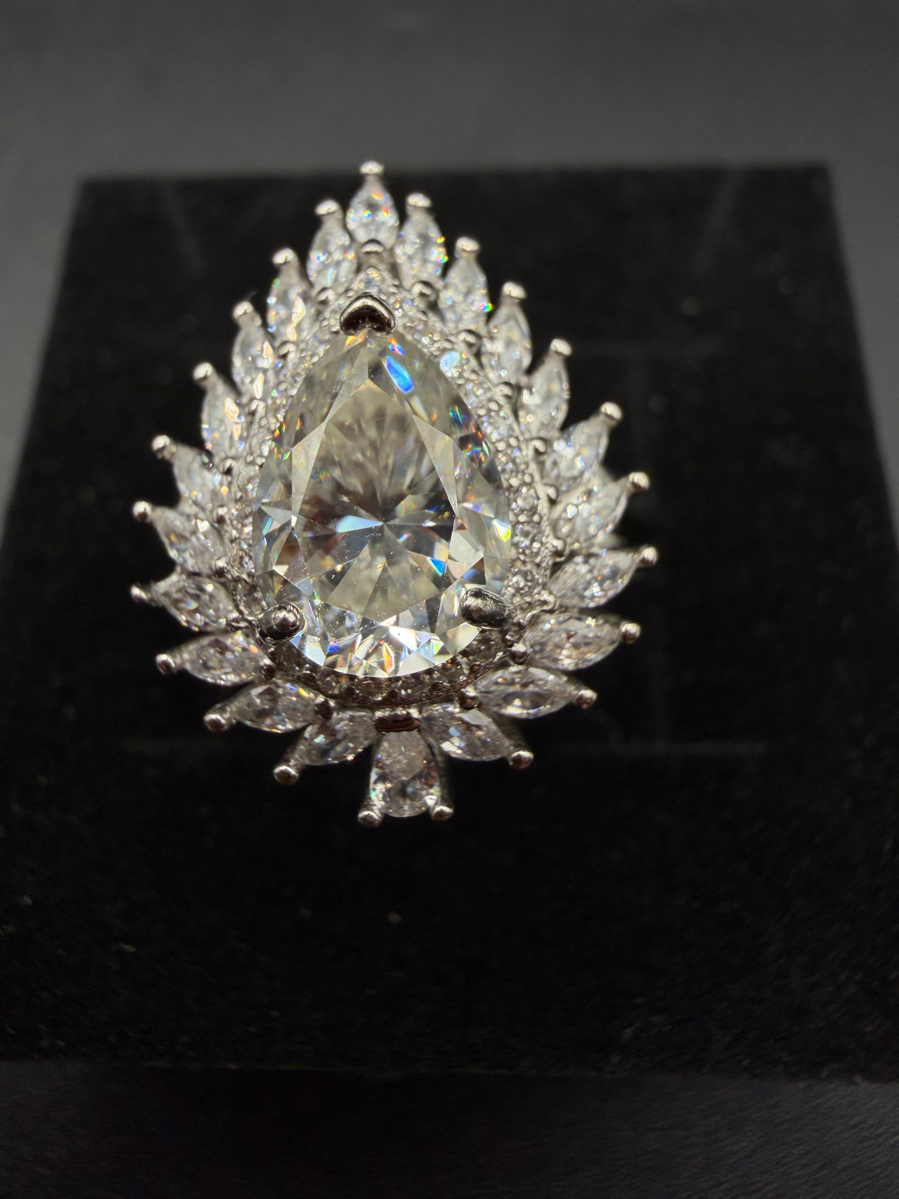 Moissanite S925 Certified Adjustable Ring