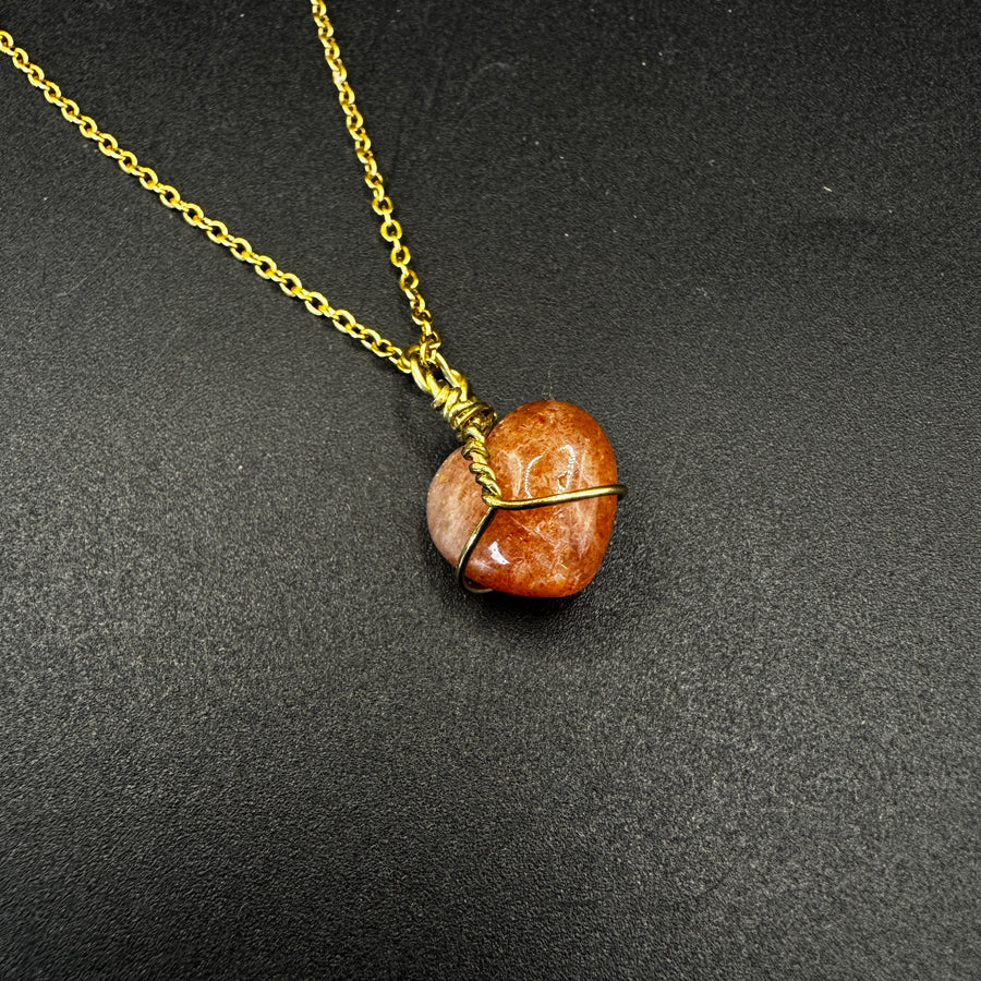 Handmade Sunstone Moonstone Necklace
