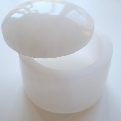 Selenite Jar with Lid