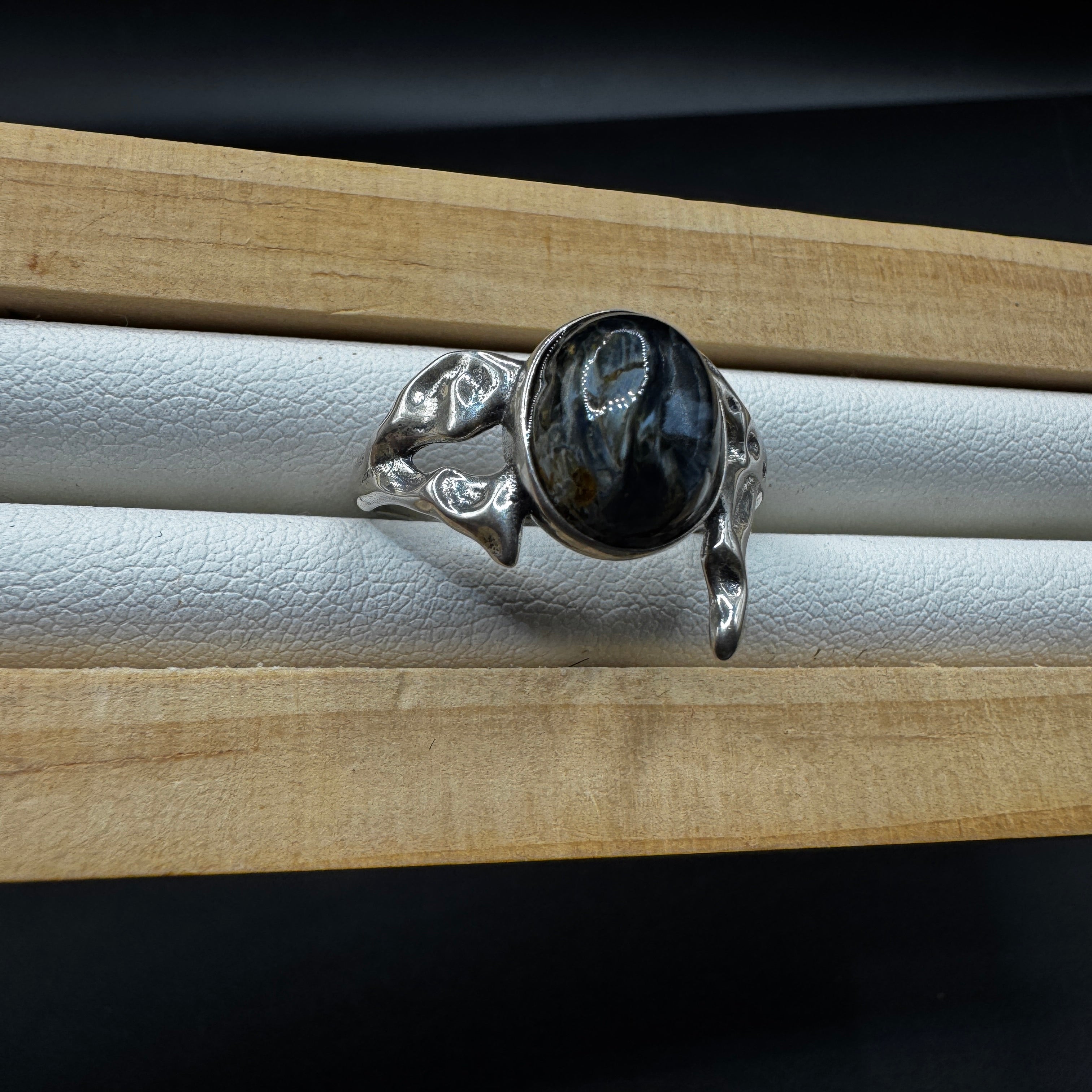 Pietersite S925 Adjustable Ring