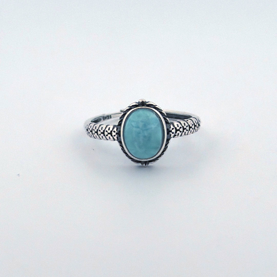Larimar S925 Adjustable Ring