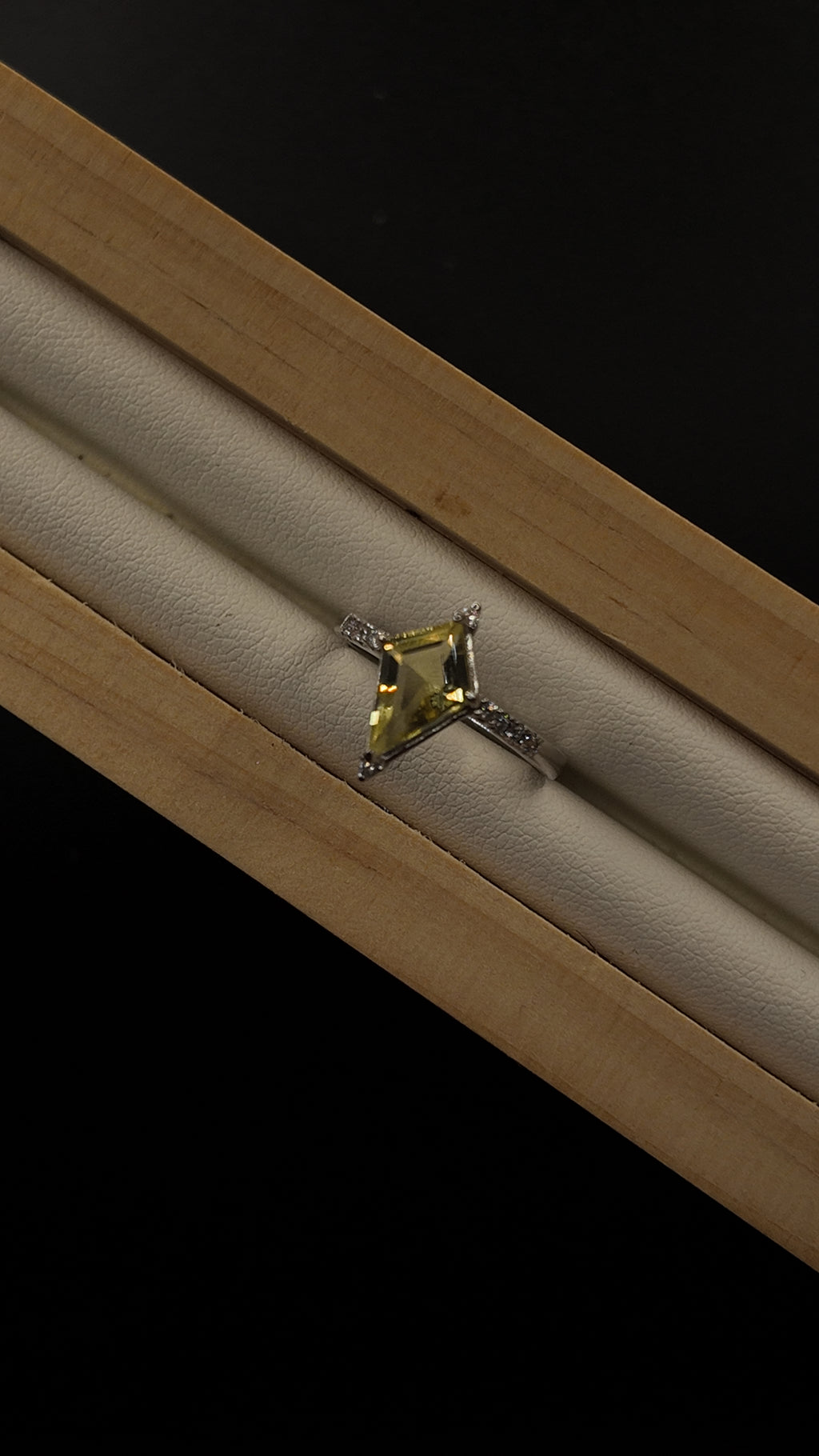Citrine Diamond Ring