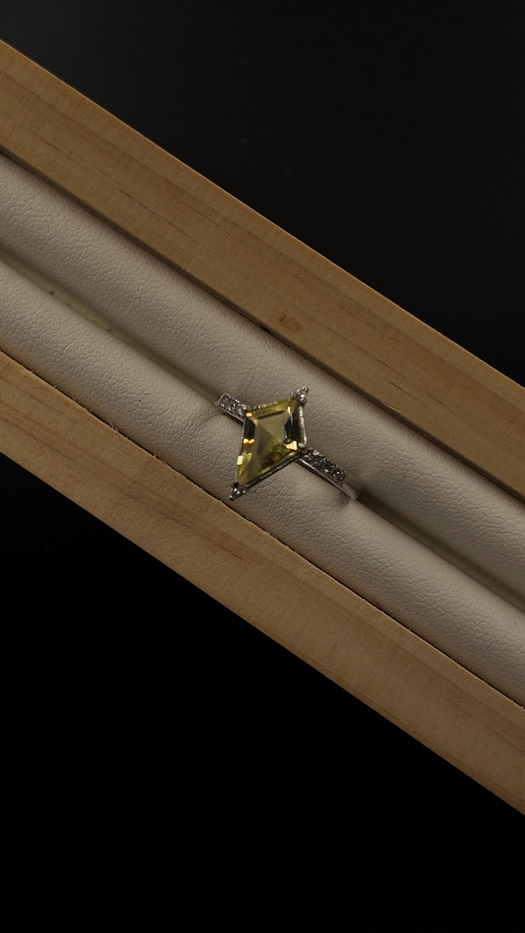 Citrine Diamond Ring