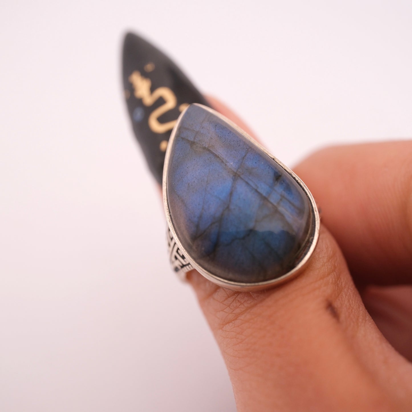 Labradorite S925 Adjustable Ring