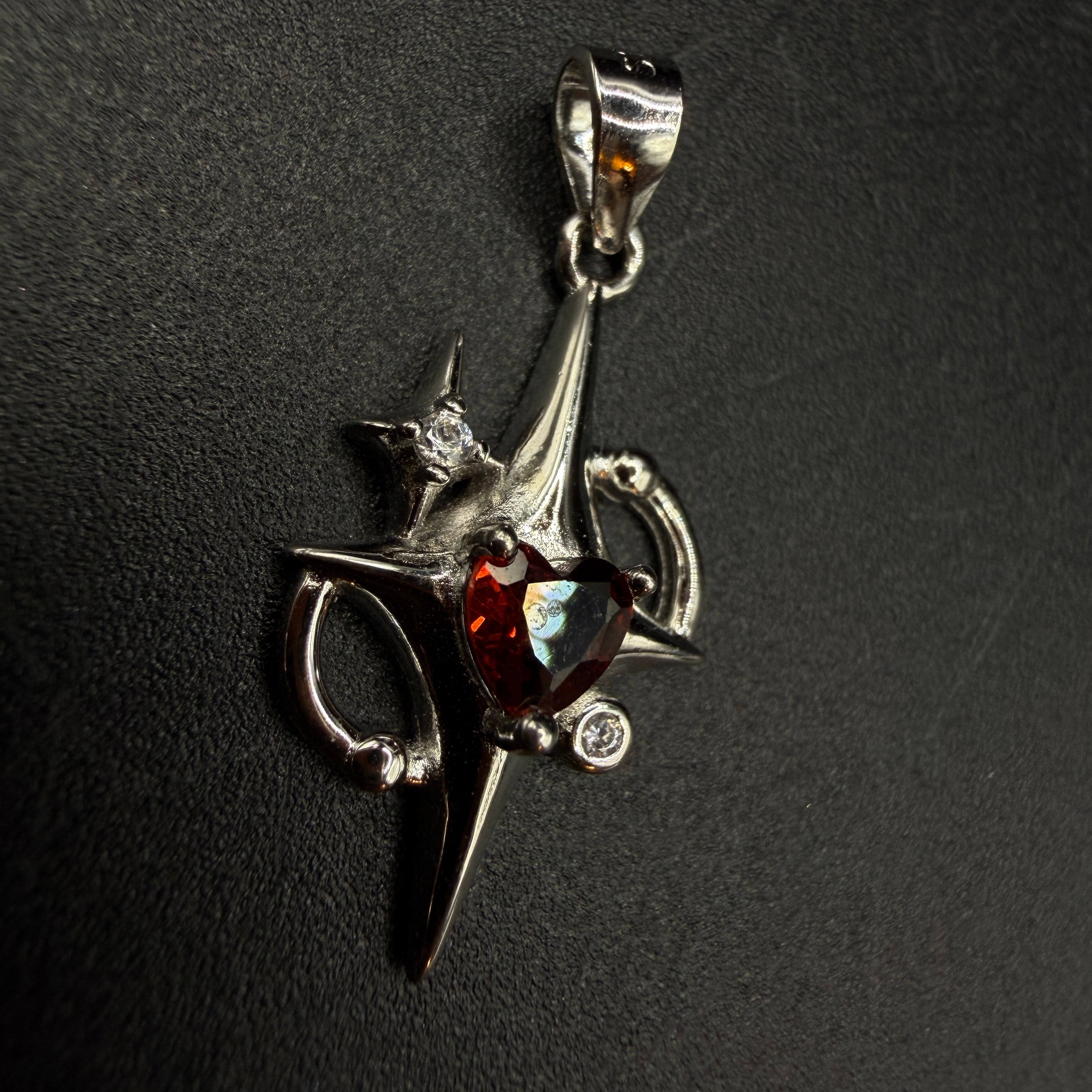 Garnet Star S925 Necklace