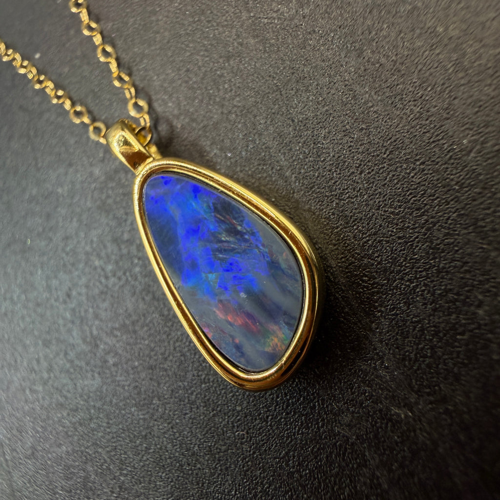 Australian Boulder Opal S925 Necklace