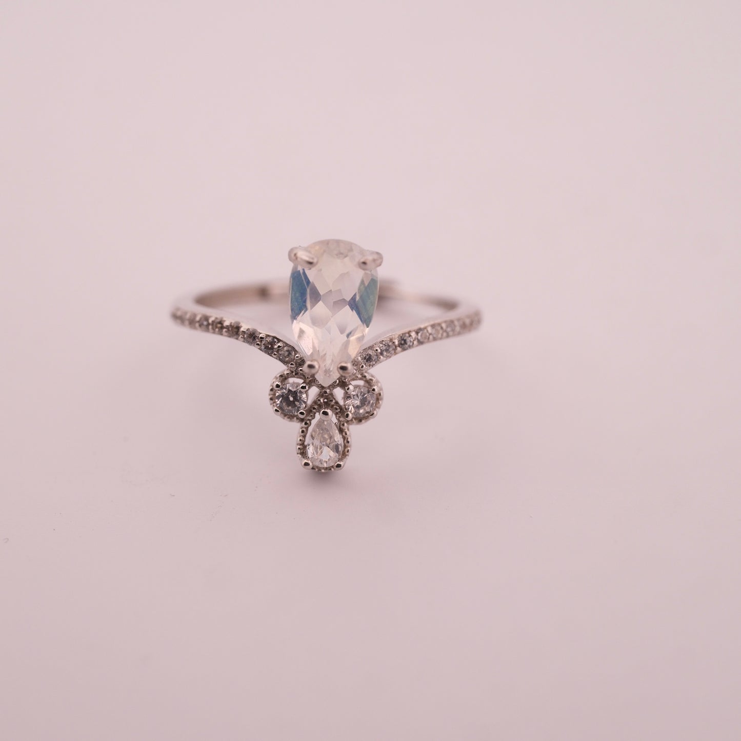 Moonstone S925 Adjustable Ring