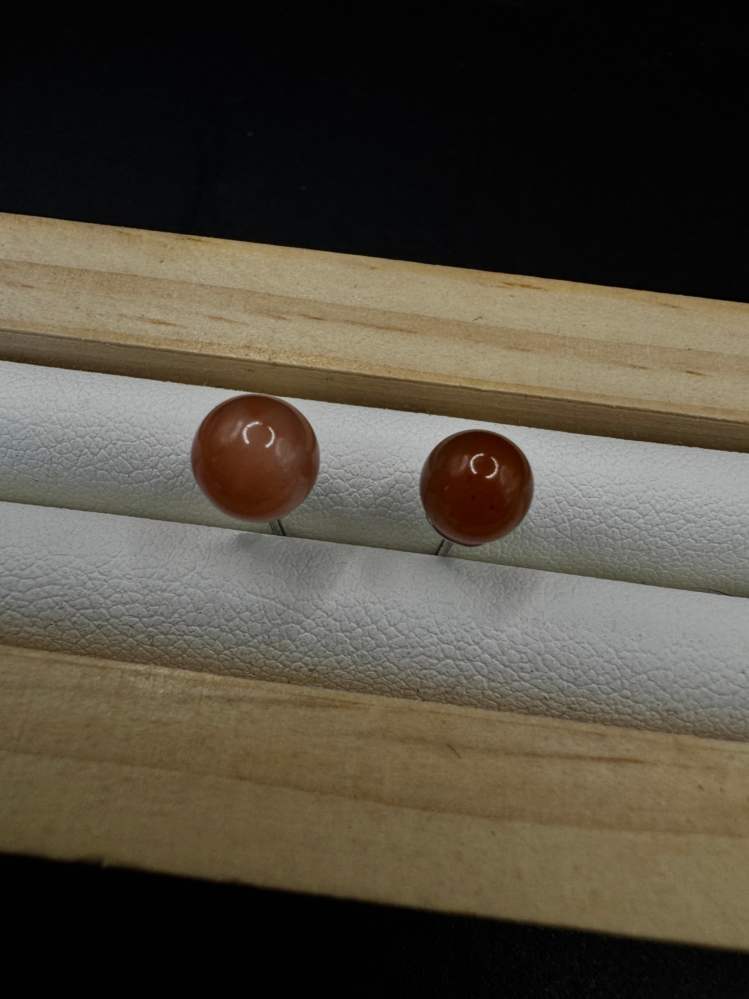 Carnelian Stud Earrings