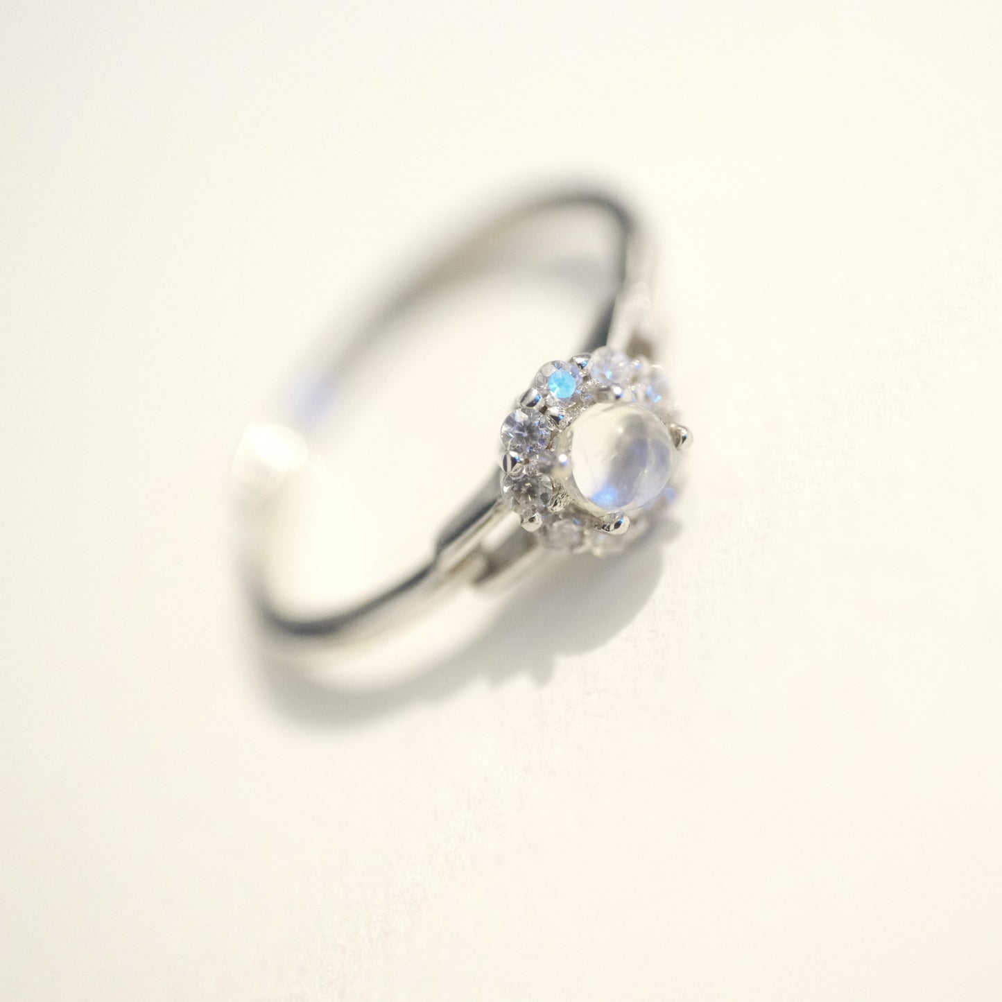 Moonstone S925 Adjustable Ring