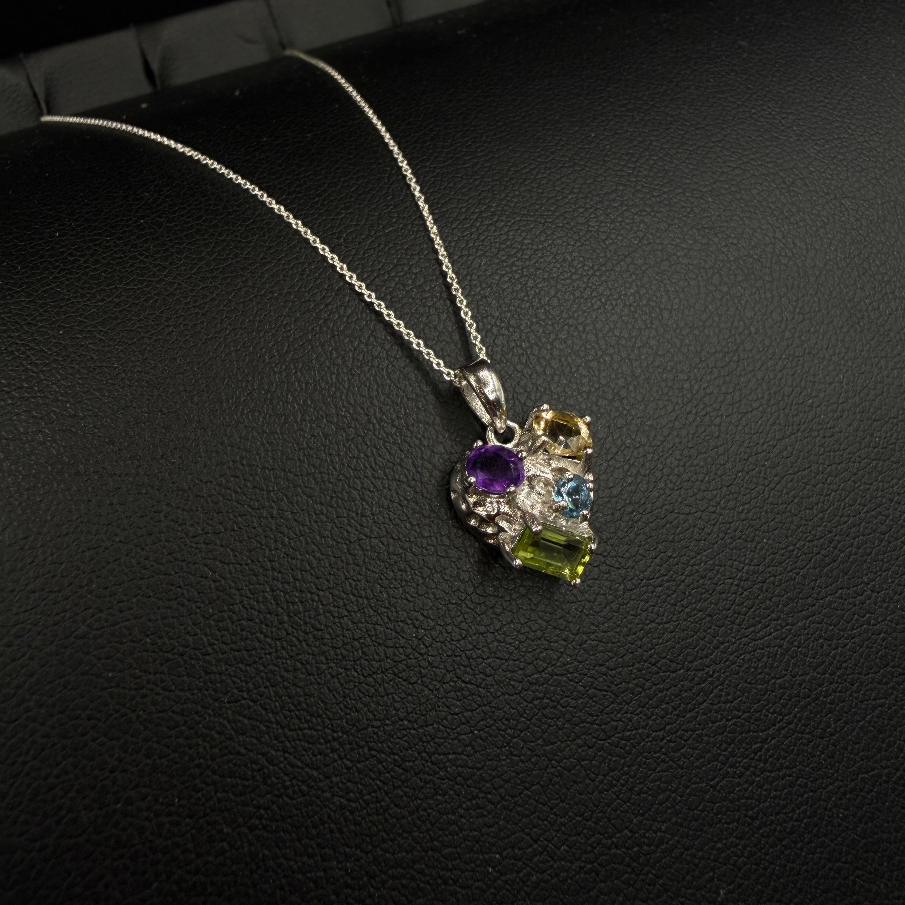 Multi Crystal S925 Necklace