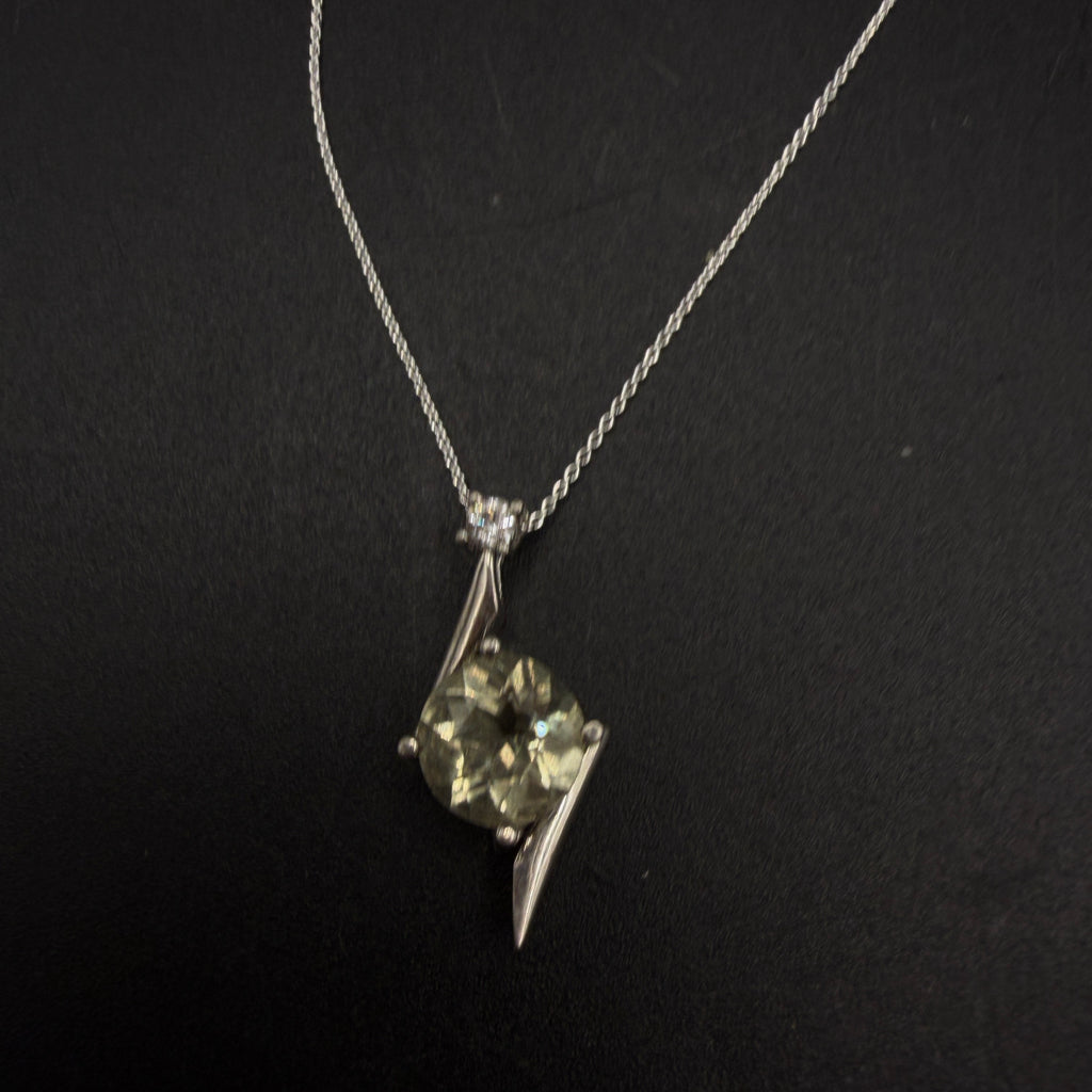 Libyan Desert Glass S925 Certified Necklace