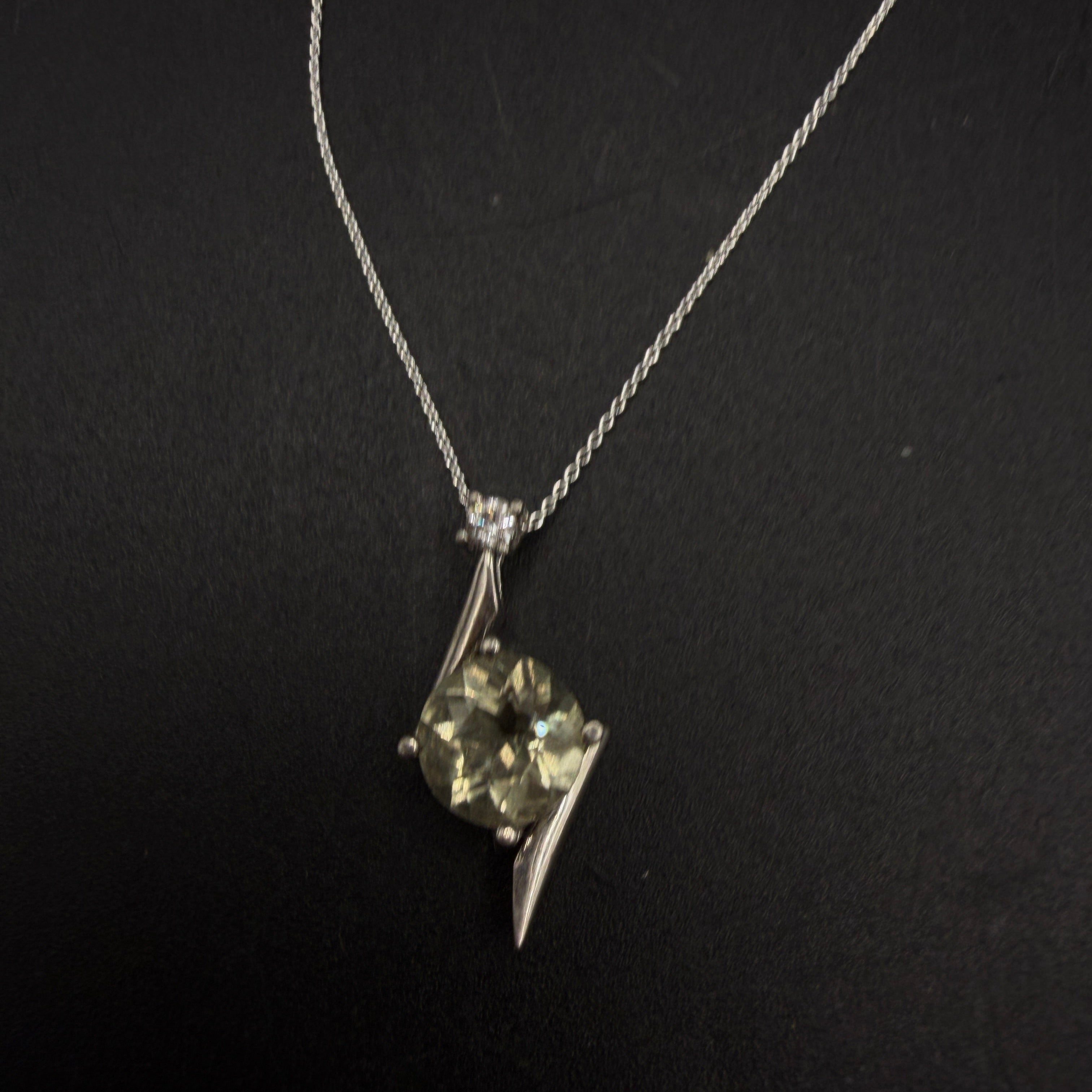 Libyan Desert Glass S925 Certified Necklace