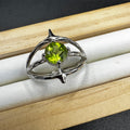 Peridot S925 Adjustable Ring