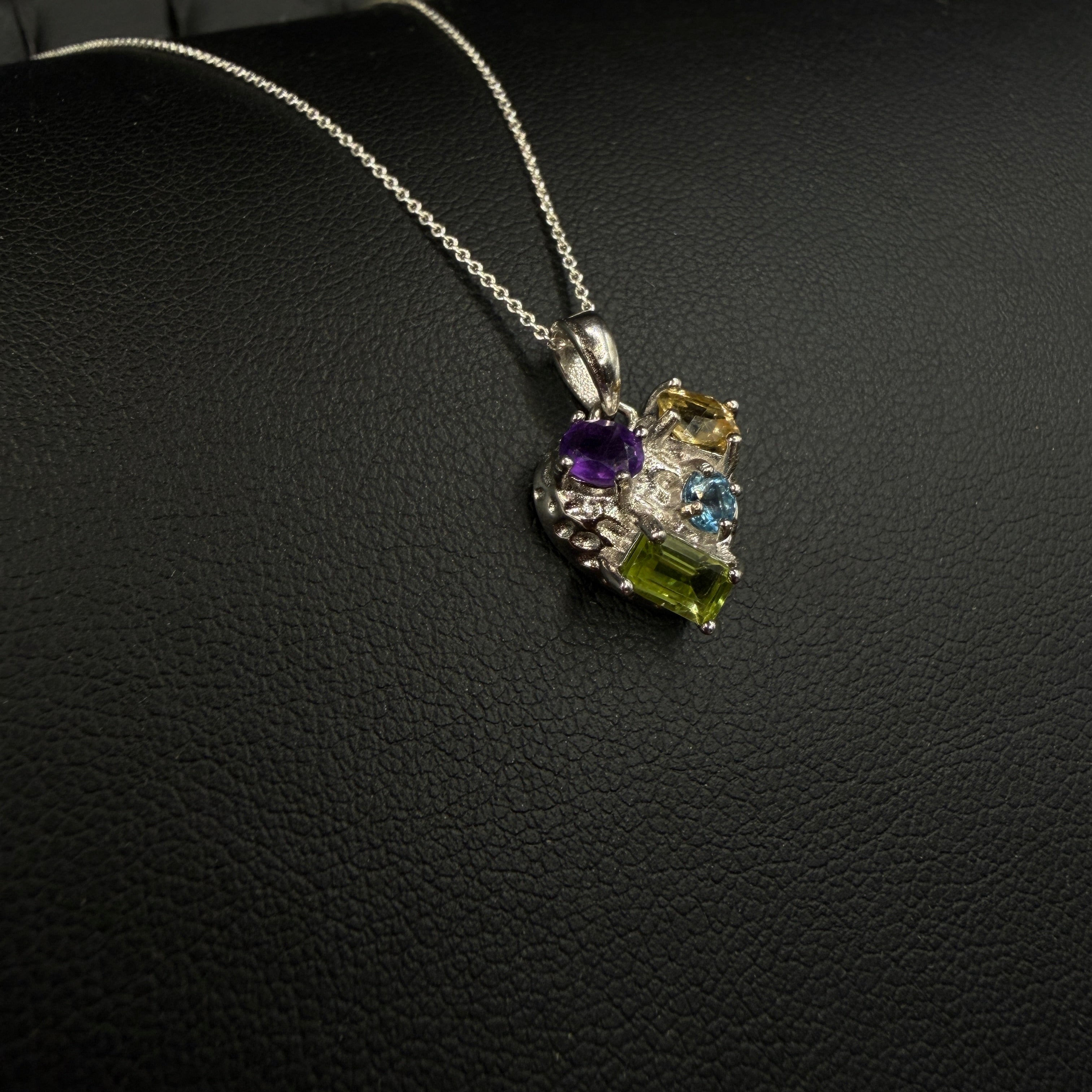 Multi Crystal S925 Necklace