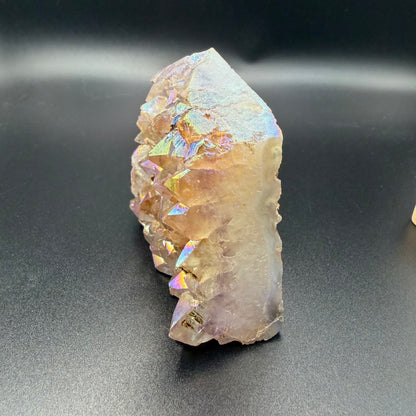 Aura Amethyst Cluster Point