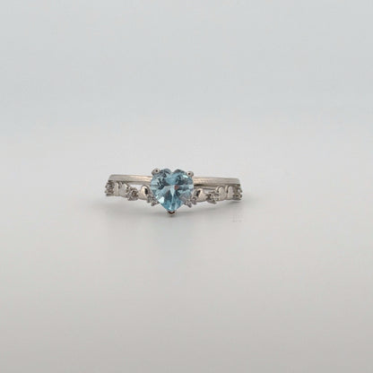 Blue Topaz S925 Adjustable Ring