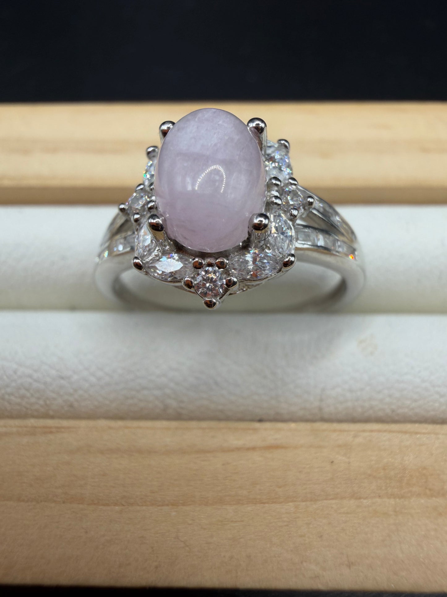 Kunzite S925 Adjustable Ring