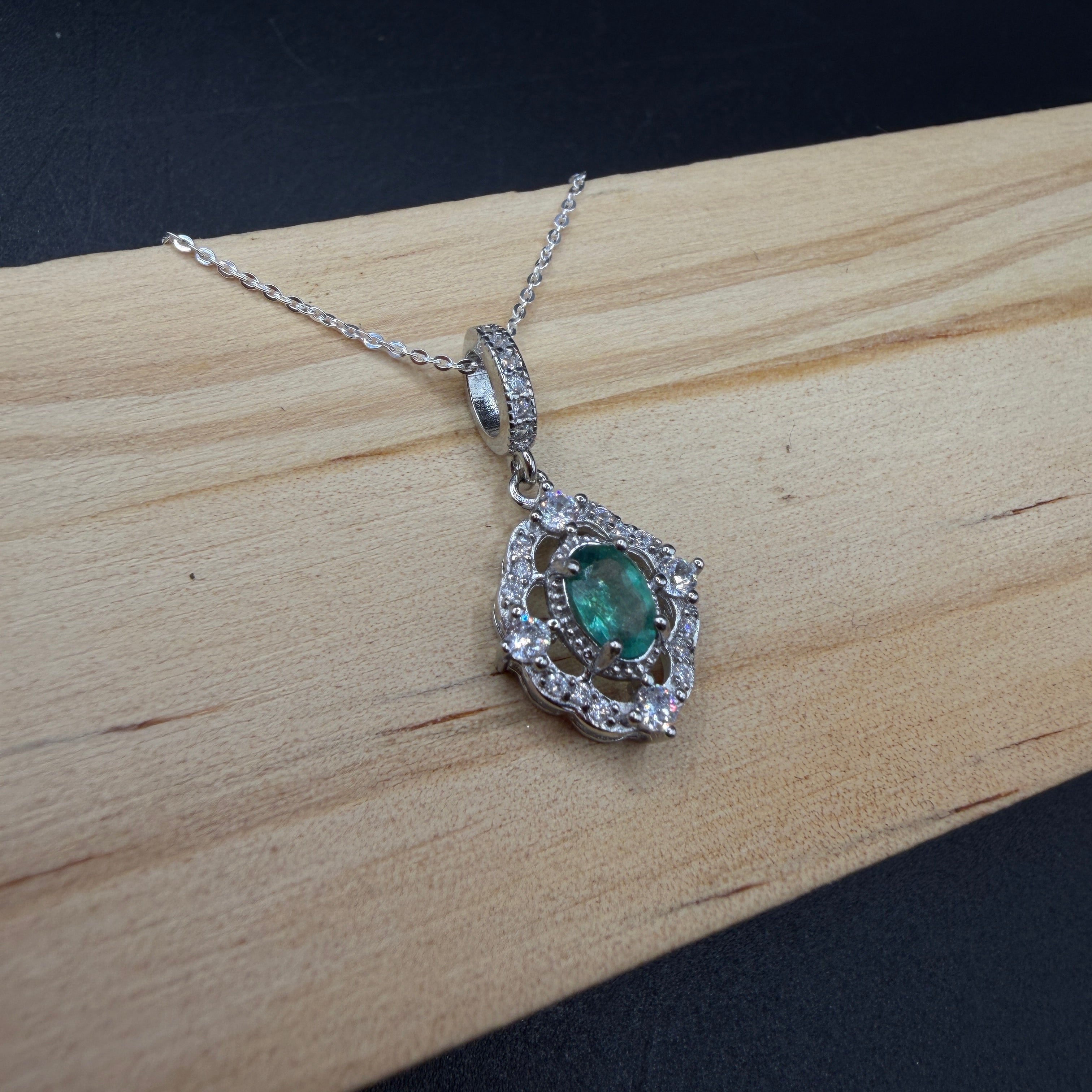 Emerald S925 Necklace