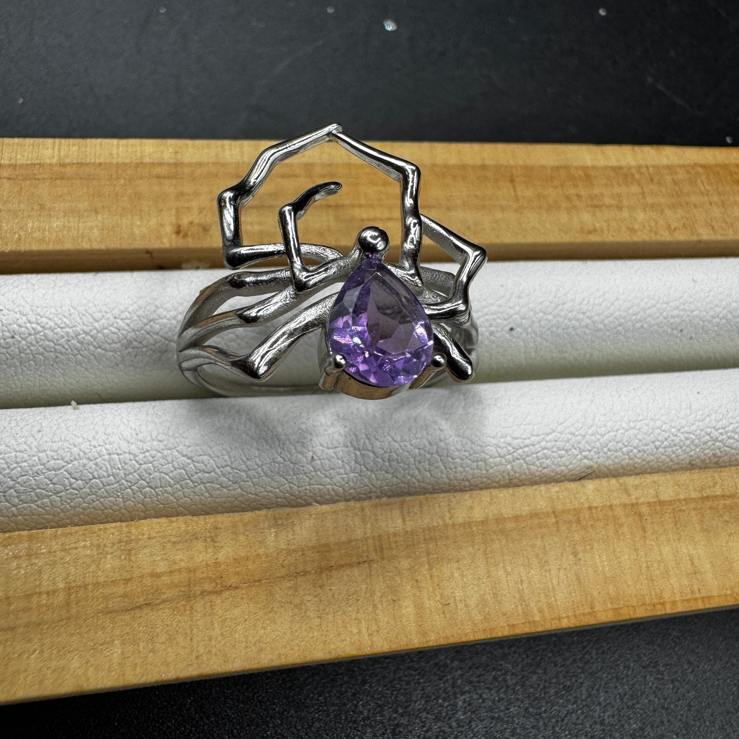 Amethyst S925 Halloween Ring