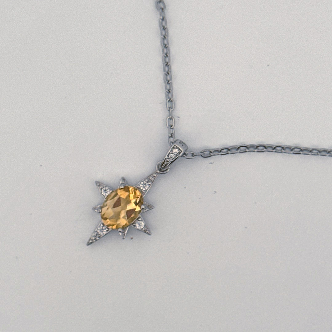 Citrine S925 Necklace