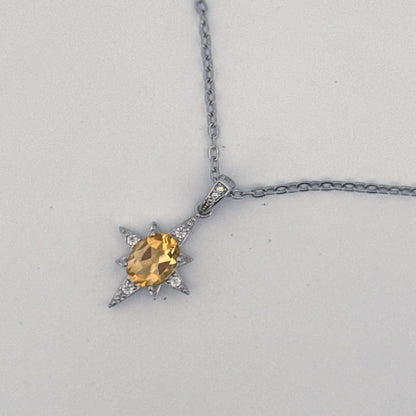 Citrine S925 Necklace
