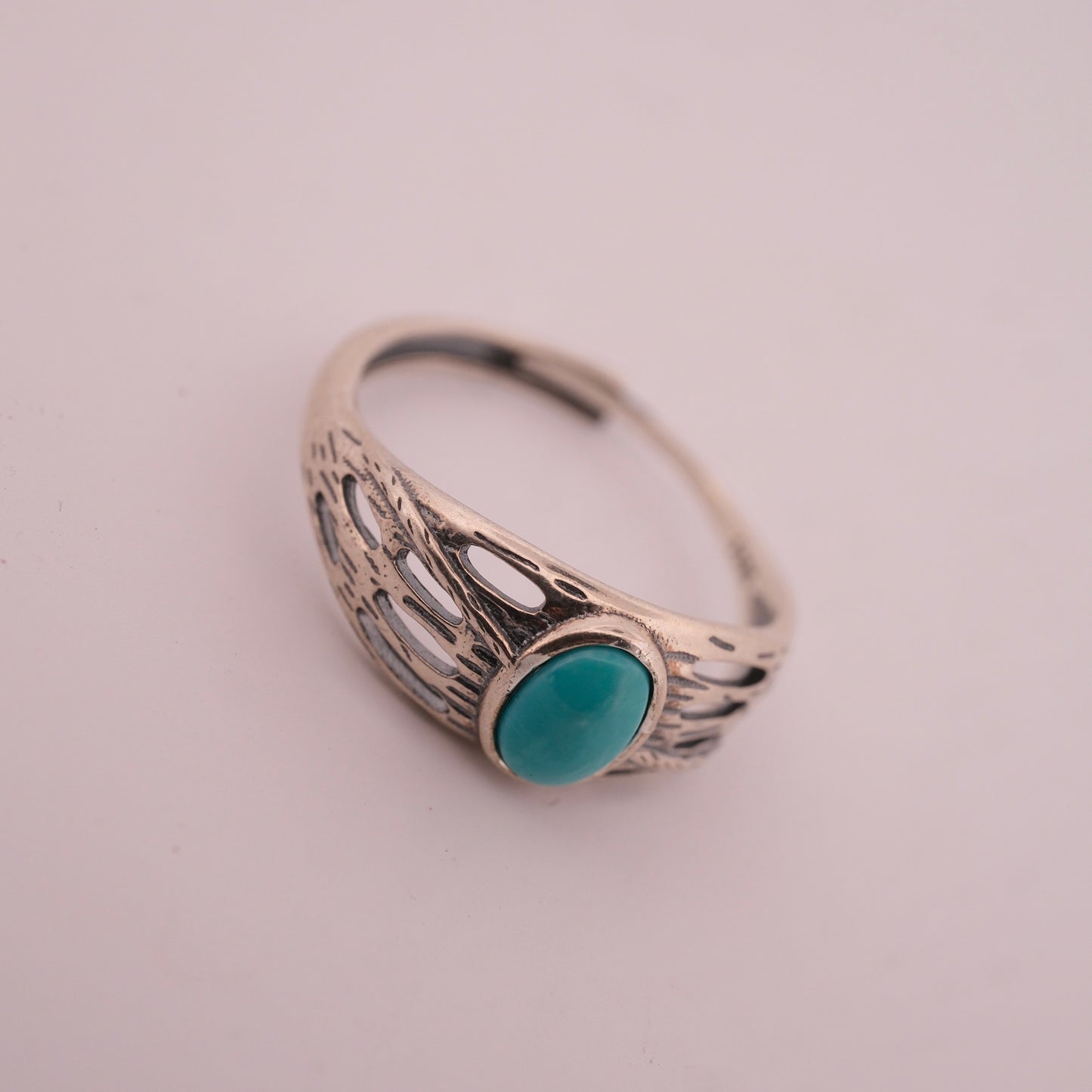 Turquoise S925 Adjustable Ring