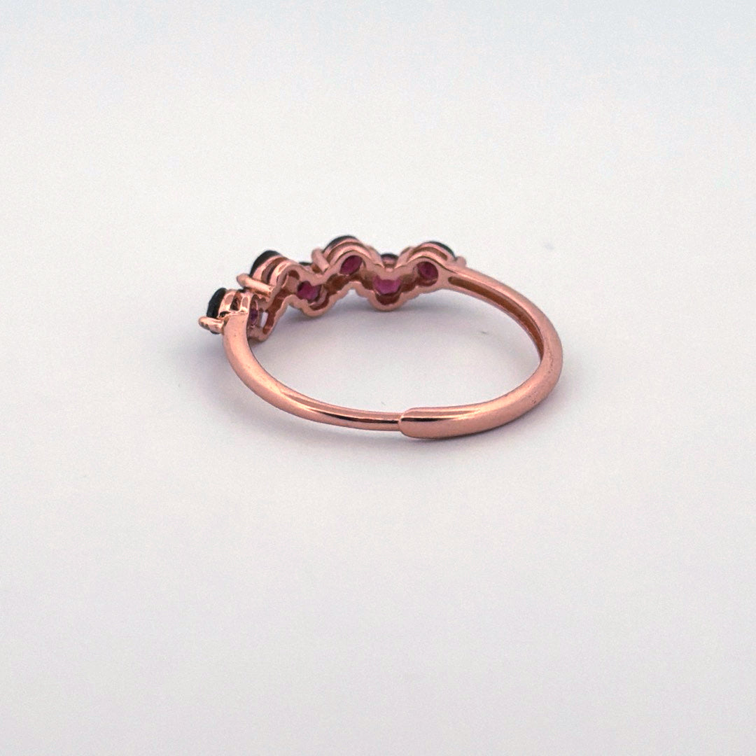 Garnet S925 Adjustable Ring