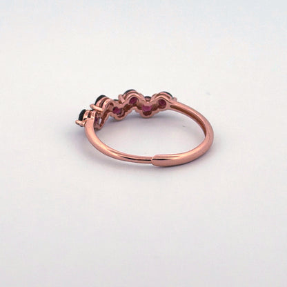 Garnet S925 Adjustable Ring