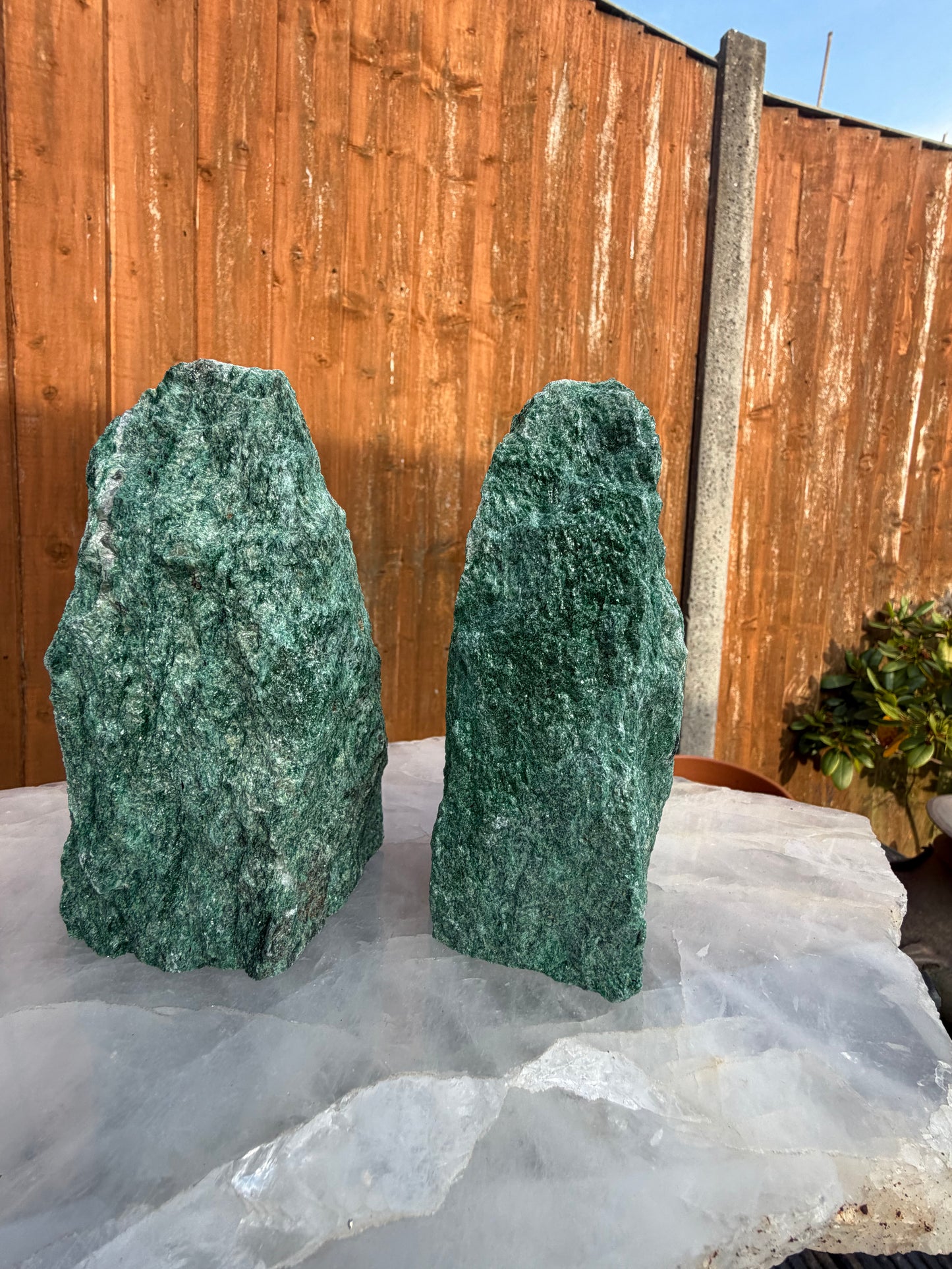 Green Fuchsite Raw Towers