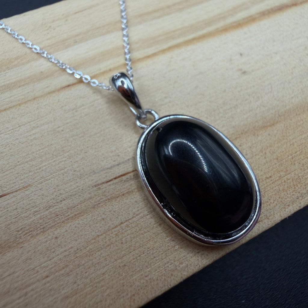 Obsidian S925 Necklace