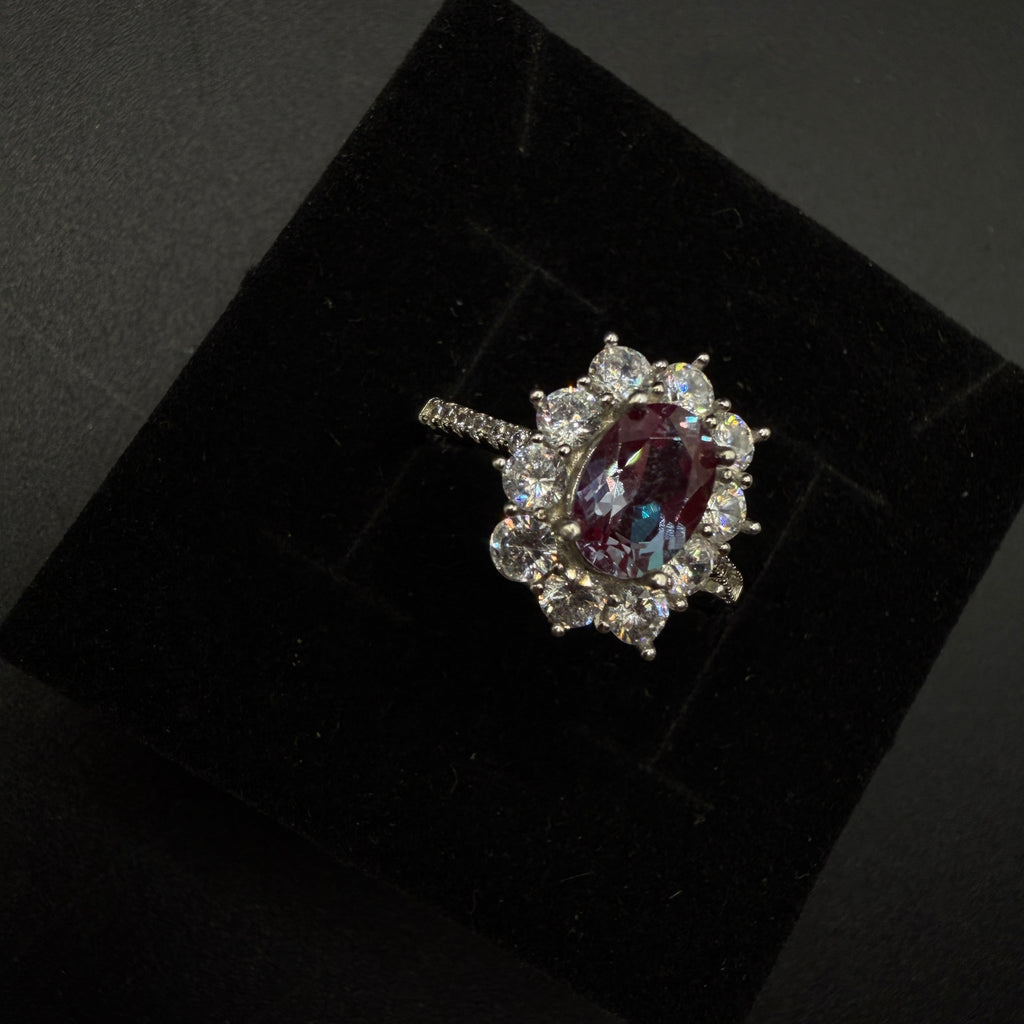 Alexandrite S925 Certified Adjustable Ring