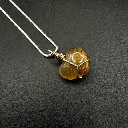 Handmade Golden Rutile Necklace