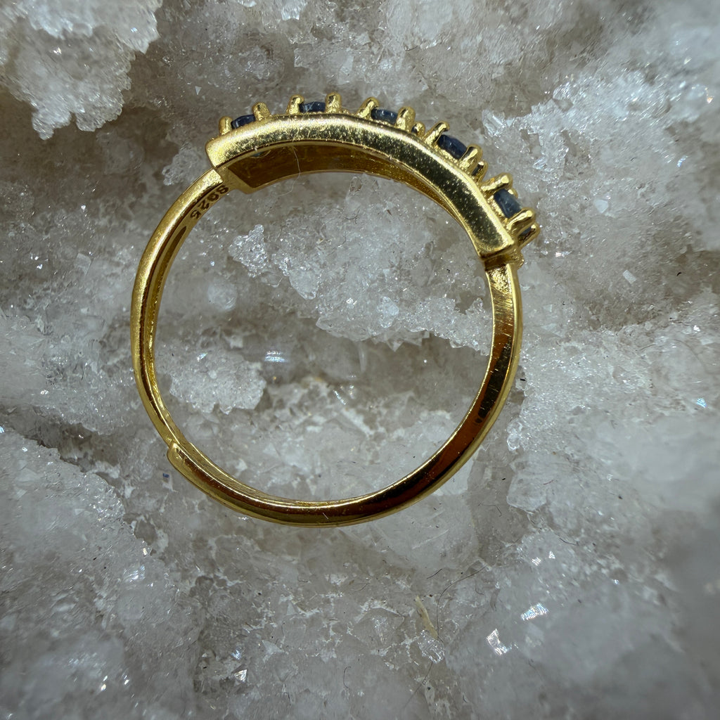 Sapphire S925 Adjustable Ring