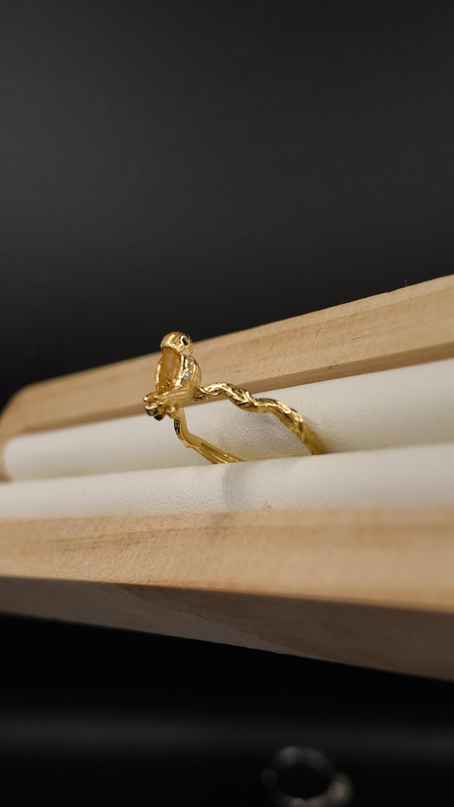 Citrine Bird Ring