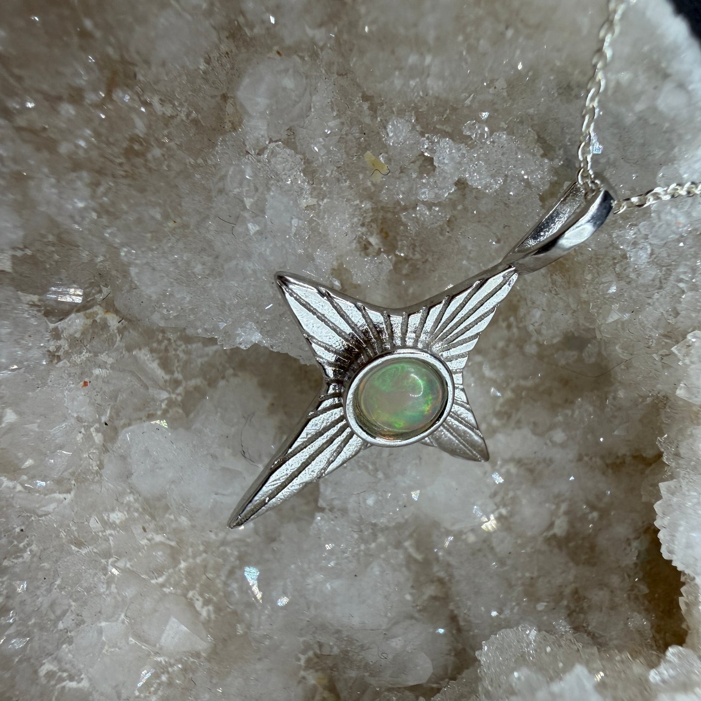 Opal Star S925 Necklace