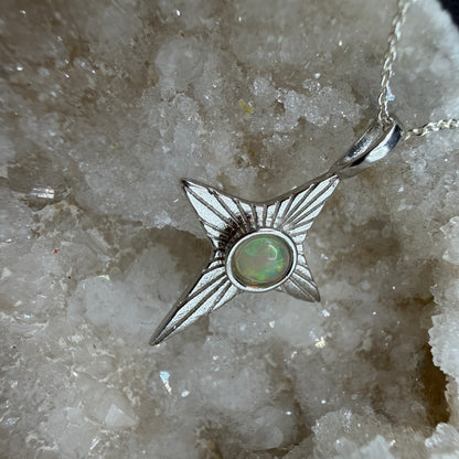 Opal Star S925 Necklace
