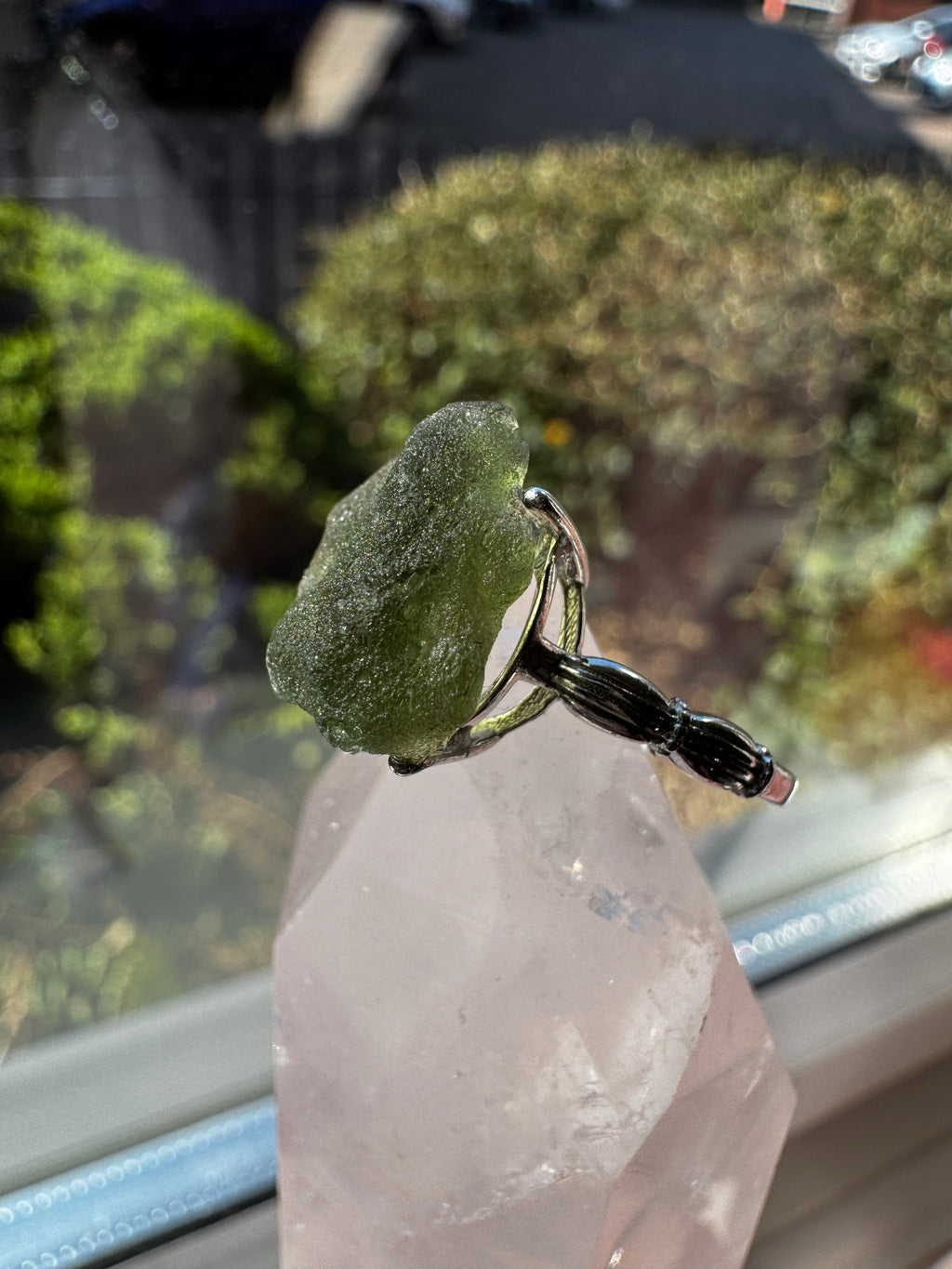 Moldavite Ring