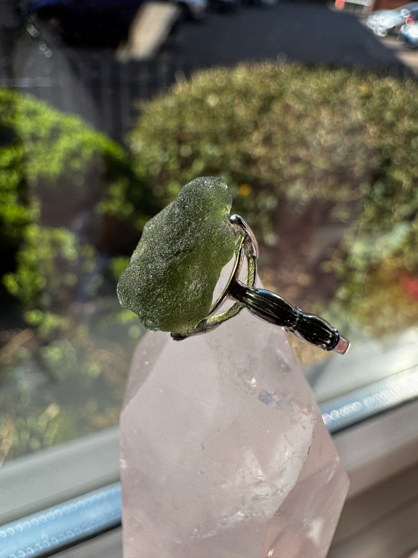Moldavite Ring