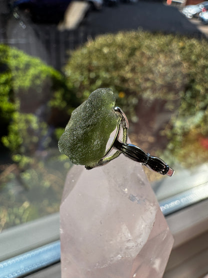 Moldavite Ring
