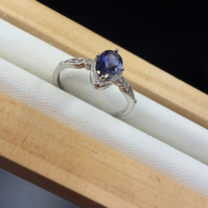 Tanzanite S925 Adjustable Ring