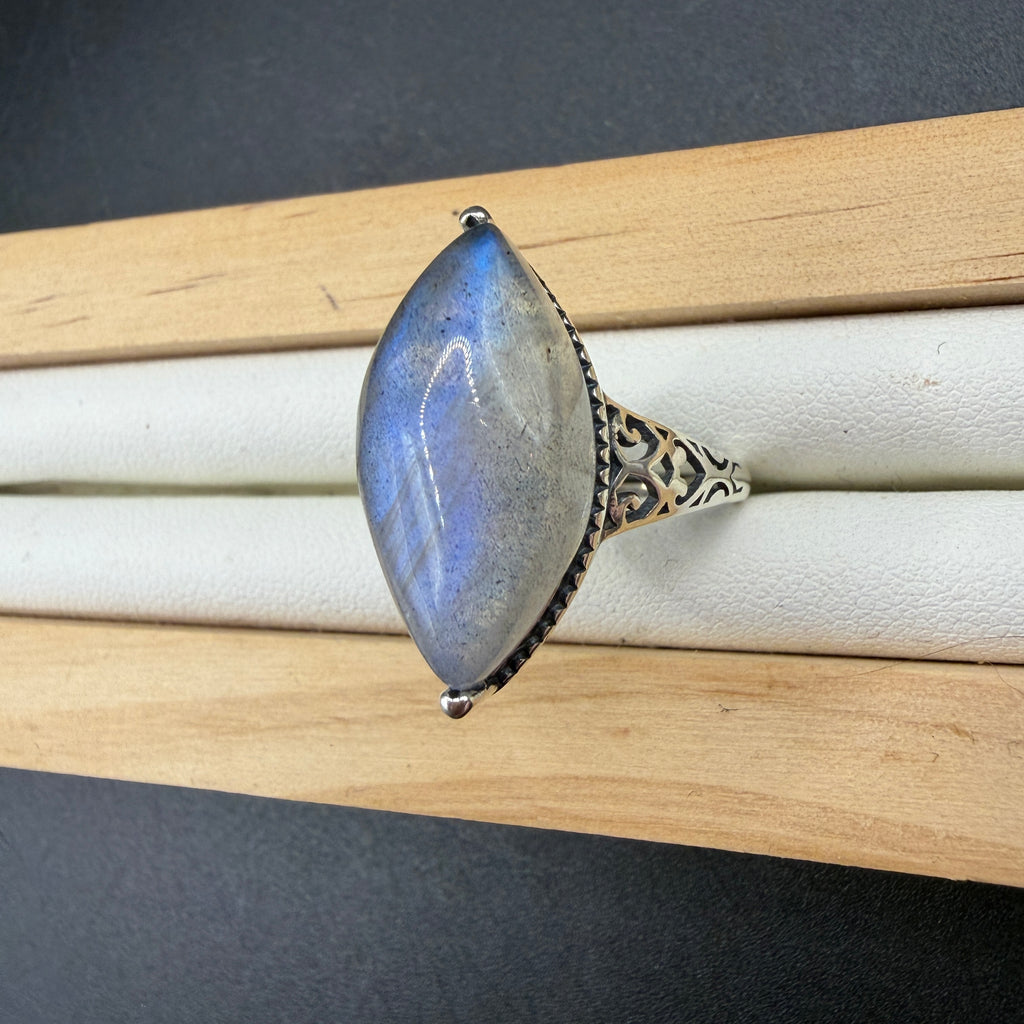 Labradorite S925 Adjustable Ring