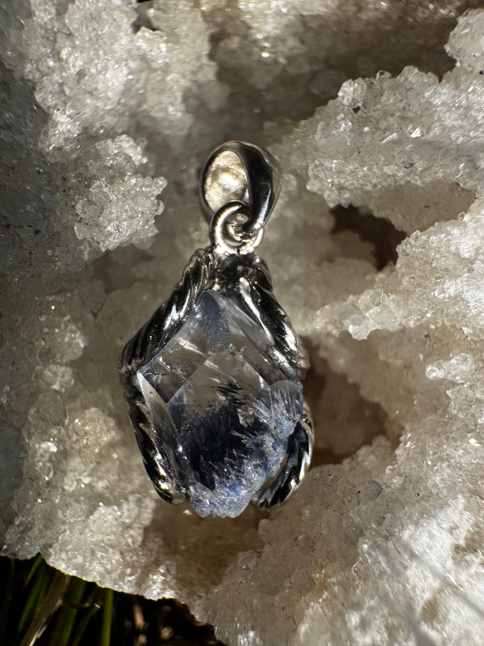 Dumortierite Quartz Necklace