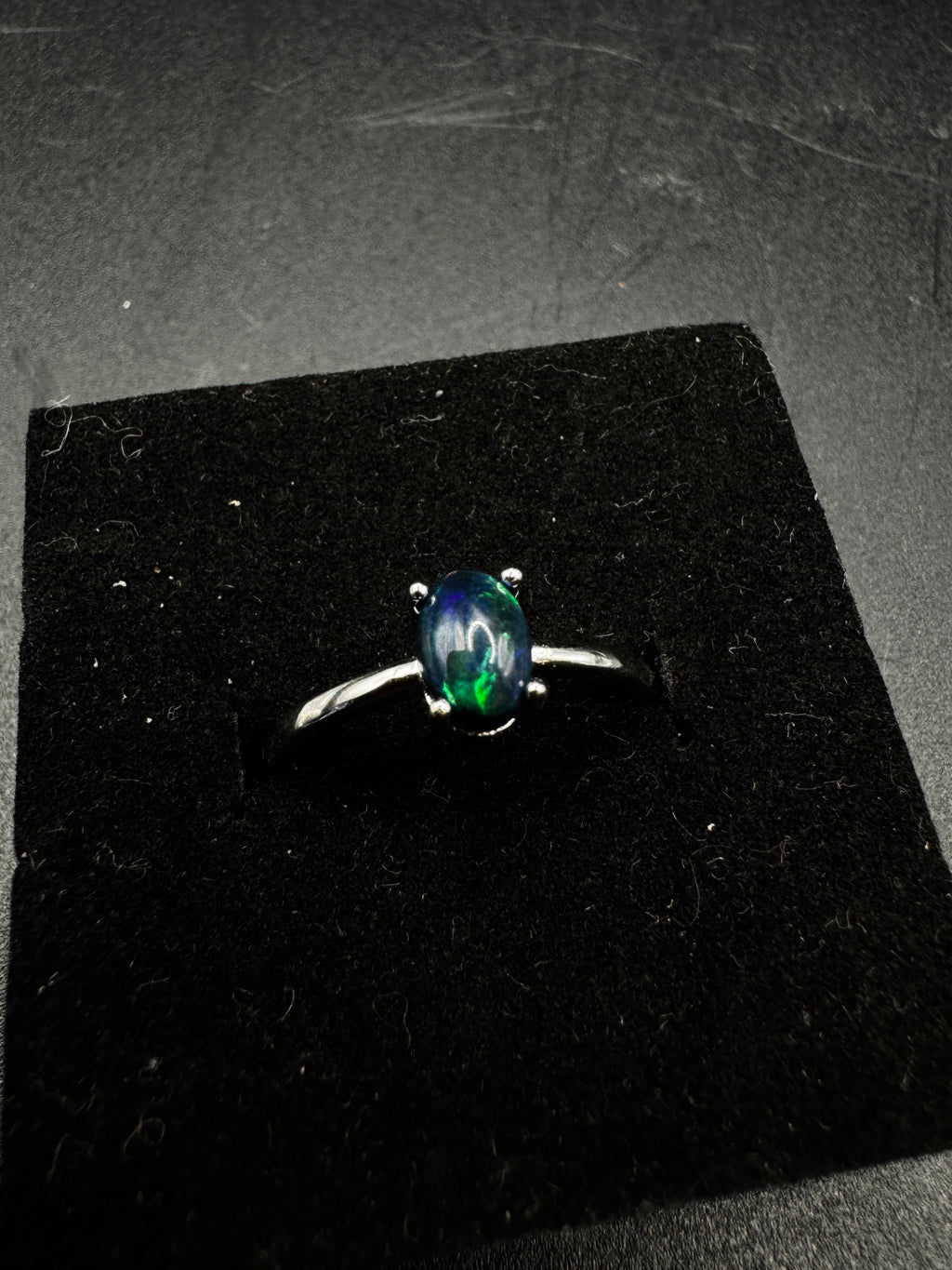 Black Opal Ring