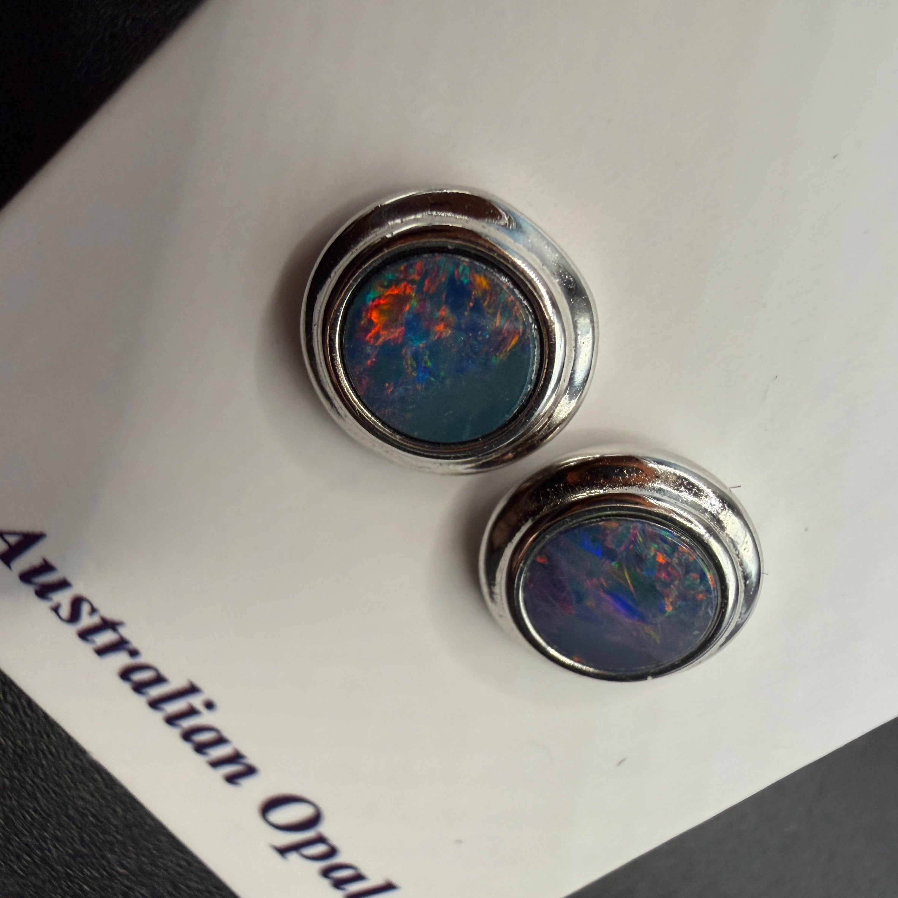 Australian Boulder Opal S925 Earrings