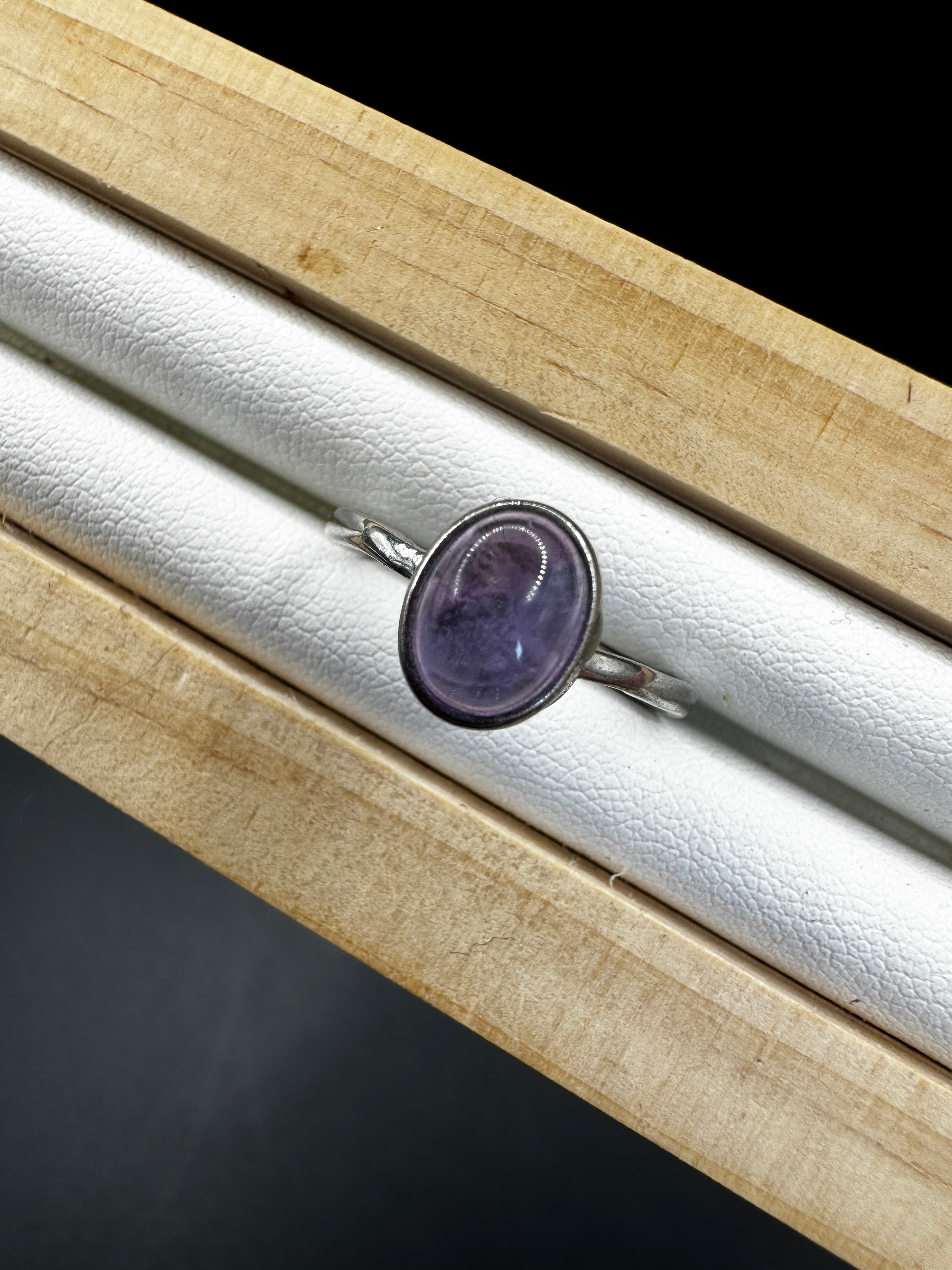 Amethyst S925 Adjustable Ring